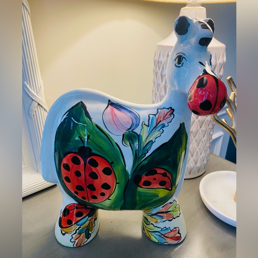 Anatoly Turov handpainted ceramic cow